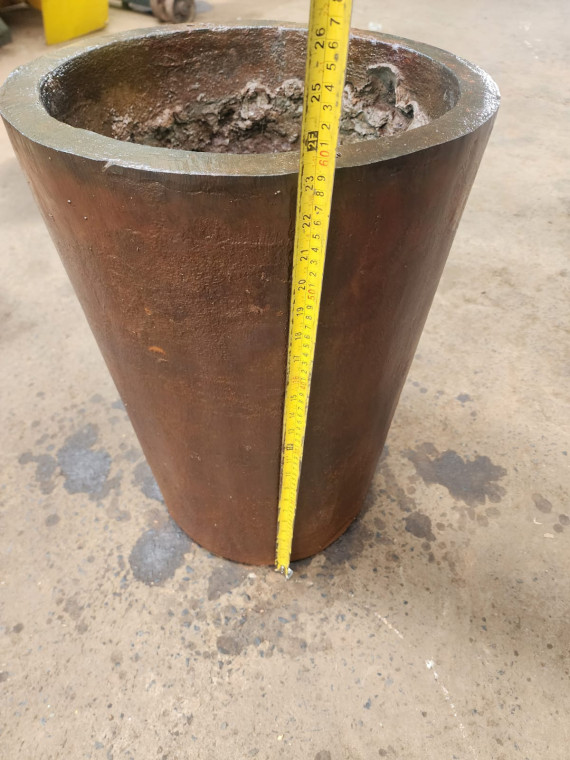 Cadinho para fundição